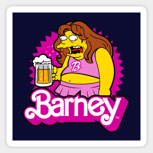 Funny Drunk Mashup Drinking Cross-dresser Cartoon Magnet